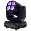 2 x Algam Lighting MW430 4 x 30W RGBW LED Wash Moving Head With DMX Cable