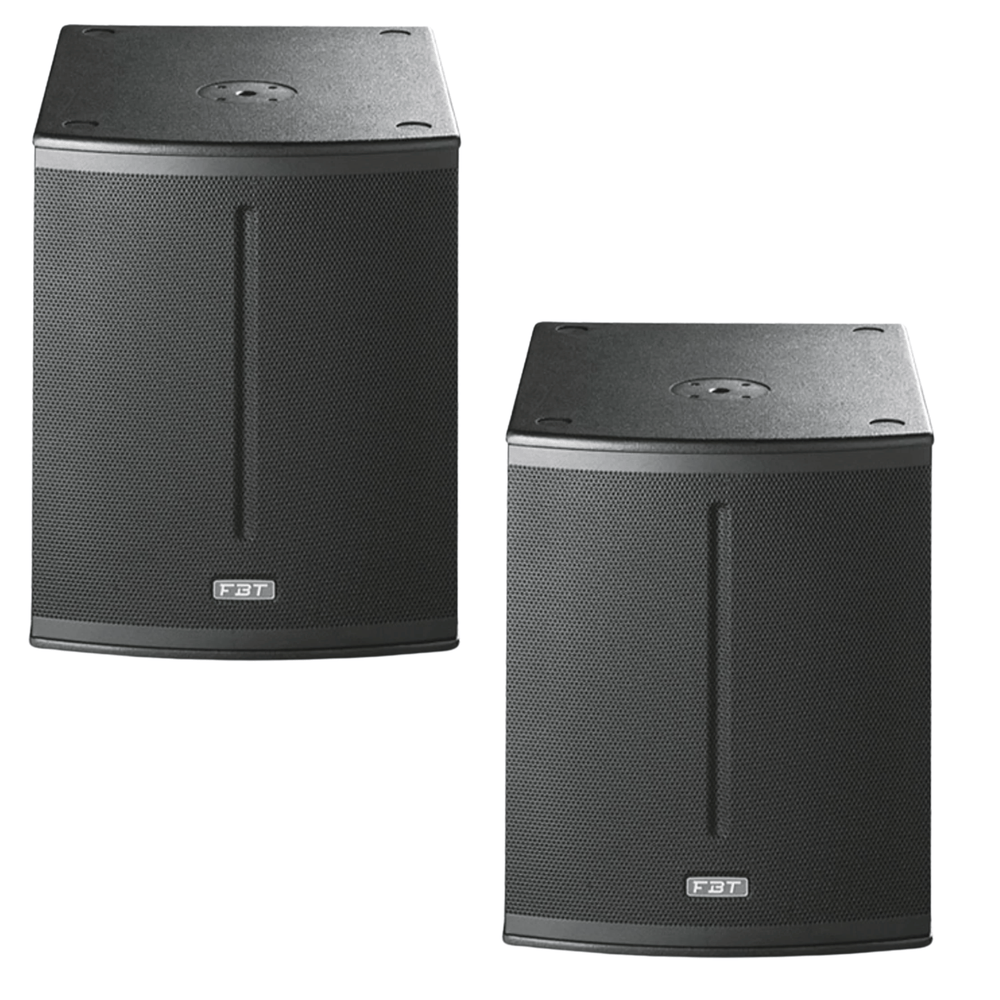 2 x FBT X-SUB 112SA 12" Active Subwoofer