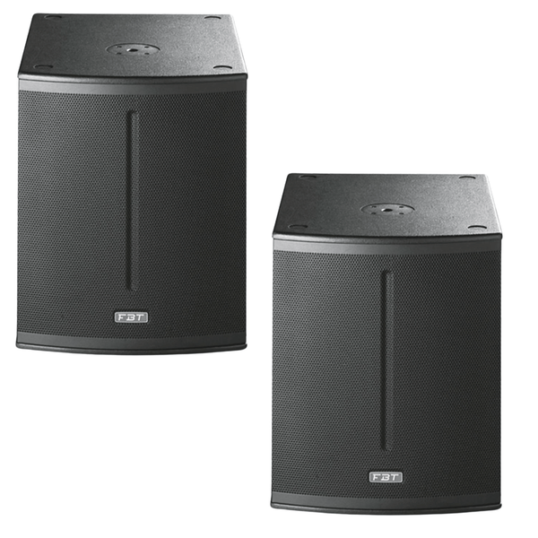 Pair of FBT X-SUB 112SA 12-inch active subwoofers