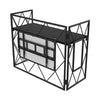 Ultimax TrussBooth - BK Black Aluminium Truss DJ Booth with Versa TV Mount and Shelf