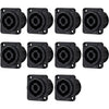 10 x Neutrik NL4MPXX Speakon Connector - DY Pro Audio