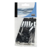 10 x Showgear Black Snap Fastener Cable Ties 10 x 120mm
