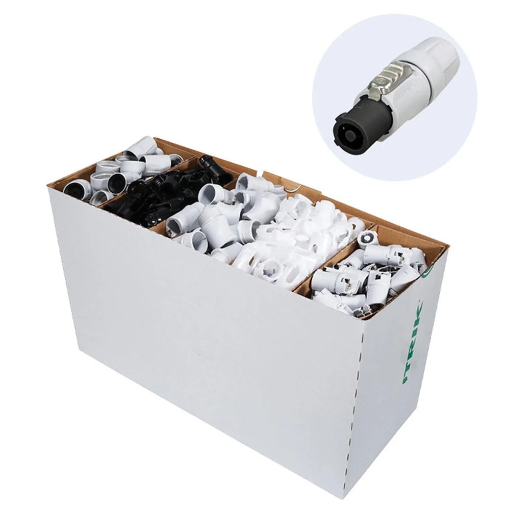 100 x Neutrik NAC3FCB - 1 - D Lockable Powercon Cable Connectors