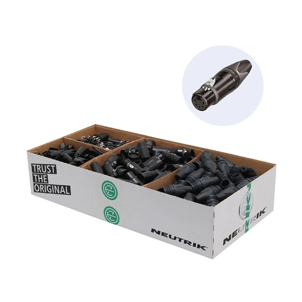 100 x Neutrik NC5FXX - BAG - D 5 Pin Female XLR Connector Disassembled