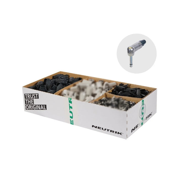 100 x Neutrik NP2RX - D Right Angled 2 Pole 1/4" Phone Plug Disassembled box of 100