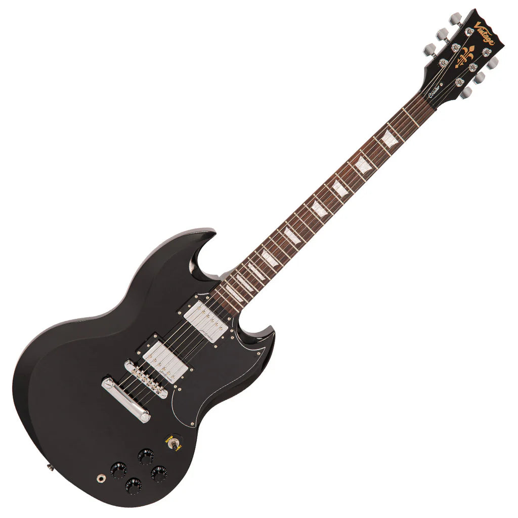 Vintage V69 Coaster Series Electric Guitar Boulevard Black