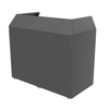 Ultimax DJ Booth Pro DJ Booth with Black and White Scrim and Carry Bags