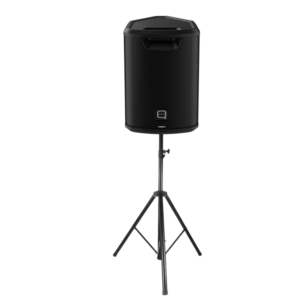     Q-Audio Free Stage 6 battery powered speaker with speaker stand