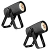 2 x ADJ Saber Spot Warm White 15W LED Pin Spot