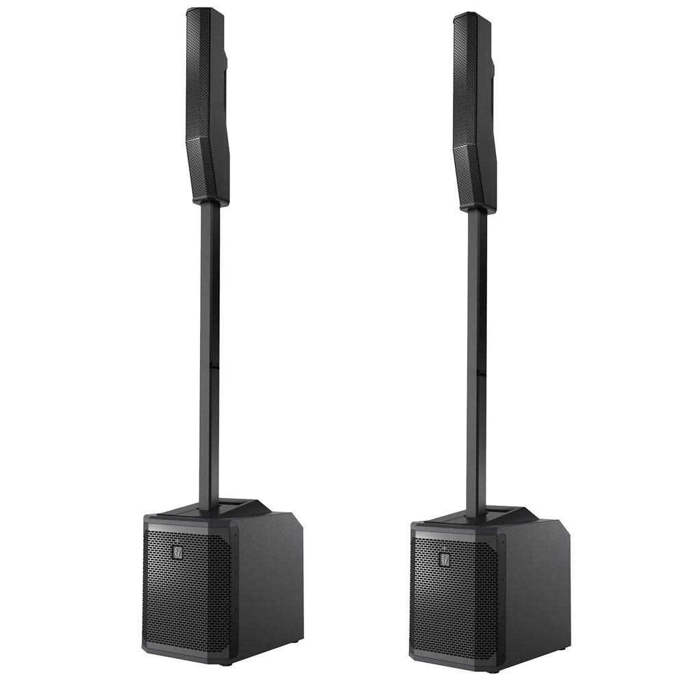 2 x Electro - Voice Evolve 30M Black Column PA System