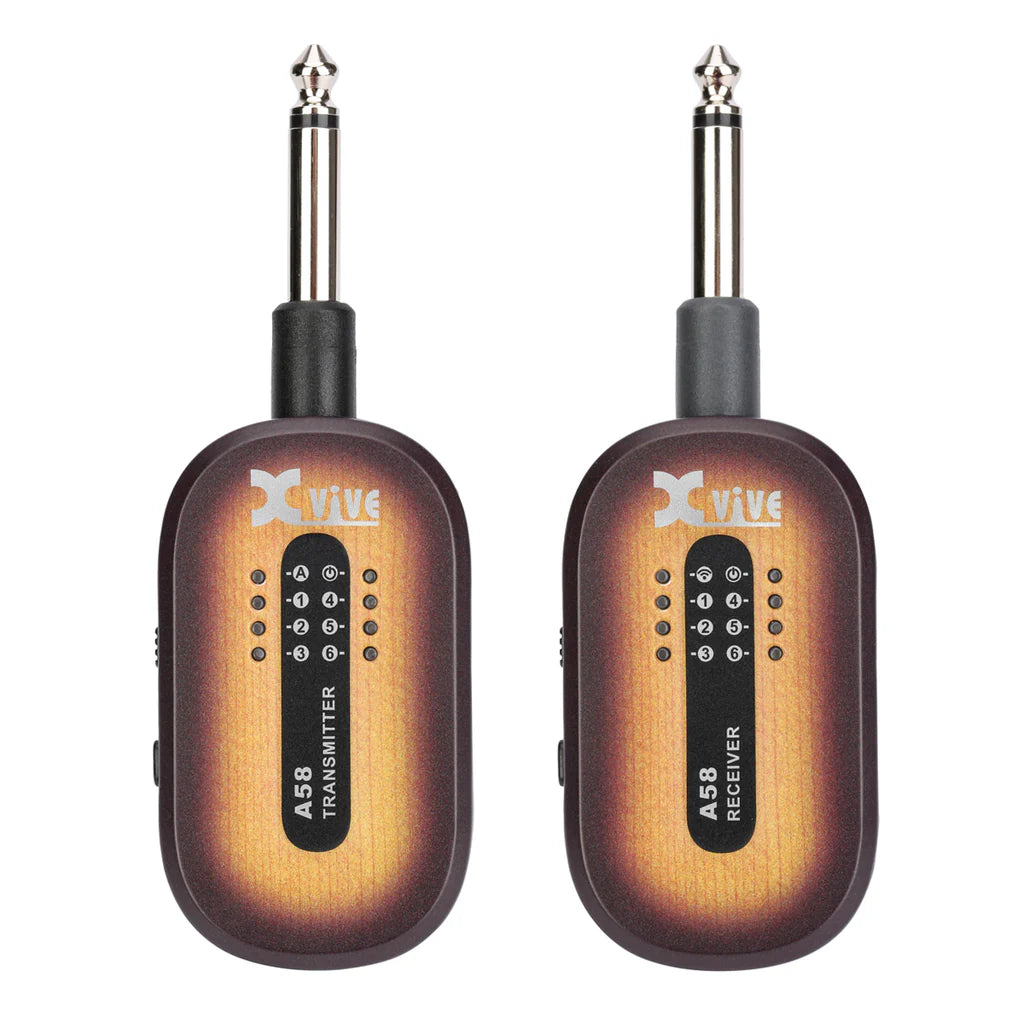 Xvive A58 5.8GHz Wireless Guitar System Vintage Sunburst