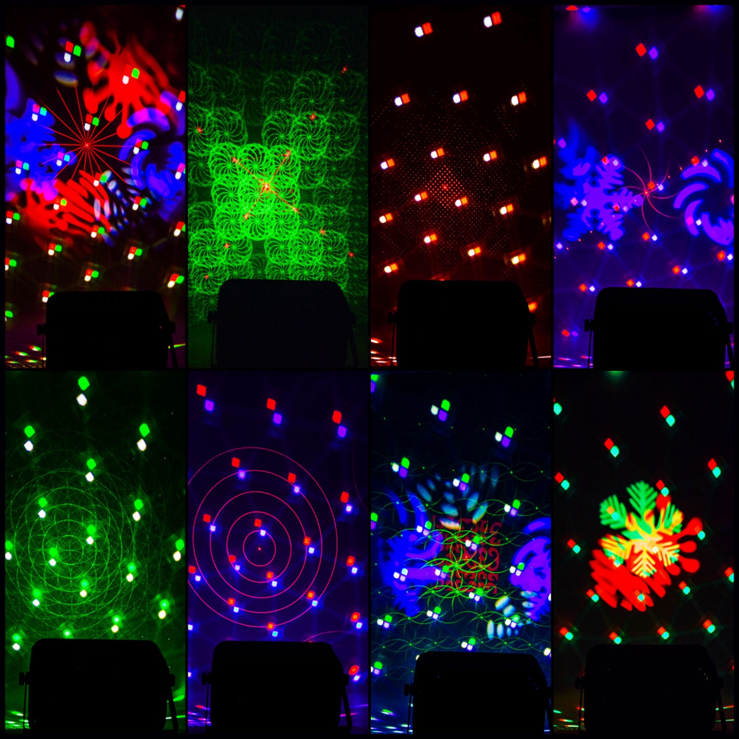 QTX GOBO Hex 6-in-1 LED & Laser Effect