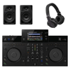     AlphaTheta XDJ-AN 2-channel DJ controller with DM-40D monitors and HDJ-CUE1 headphones