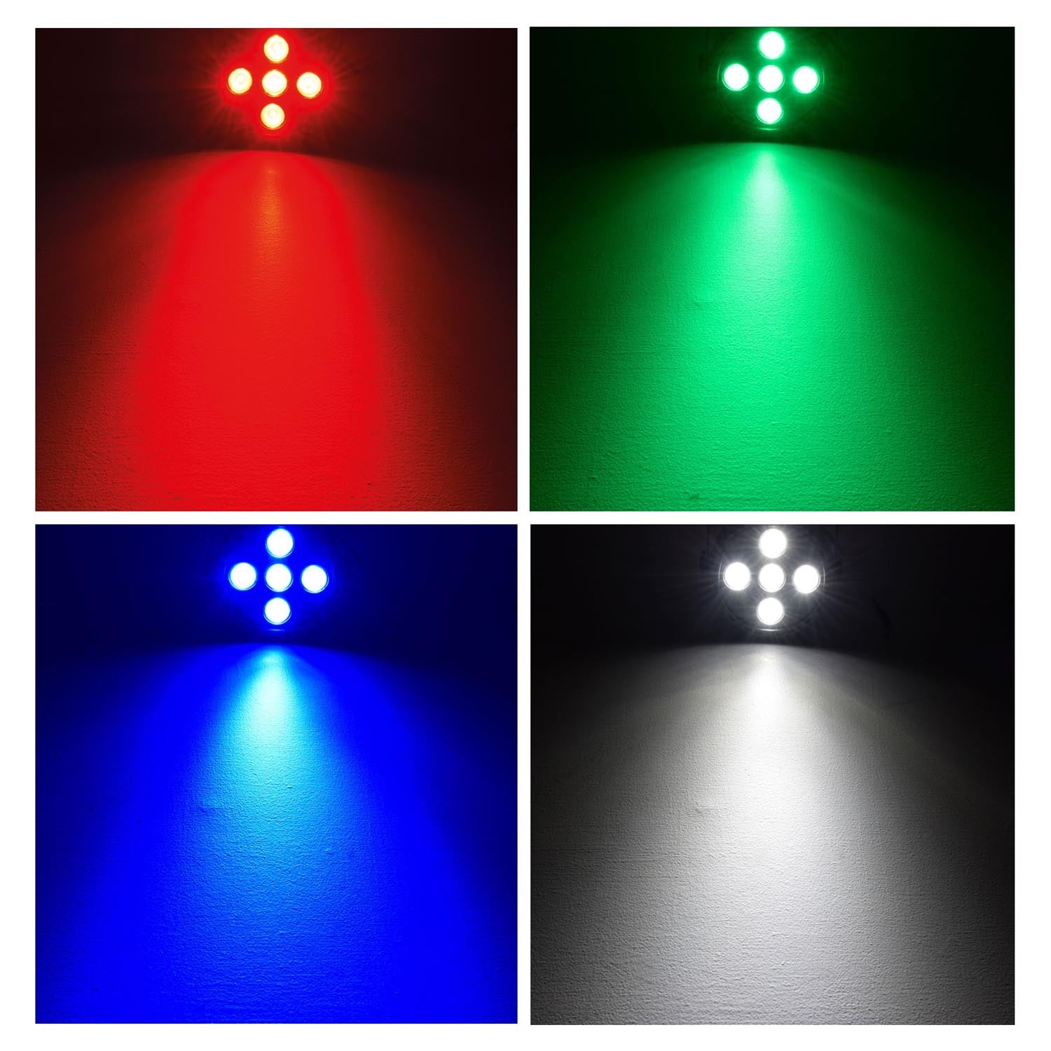 4 x QTX Par-20 5x4W RGBW Mini Led Par Can