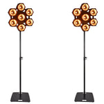 2 x Citronic CosmoPAR 7x40W COB LED RGBW PAR Light with Stands