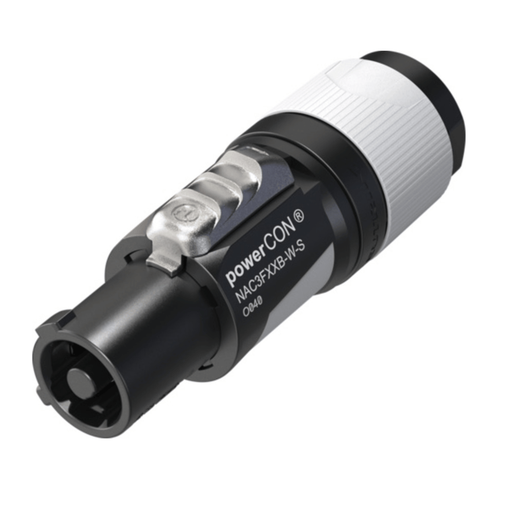 Neutrik NAC3FXXB-W-S Grey Powercon Connector