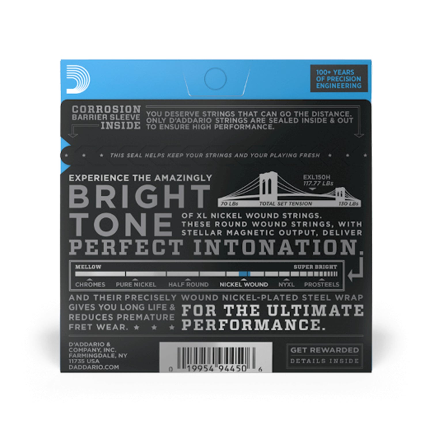 D'Addario EXL150H Guitar Strings, High-Strung Nashville Tuning, 10-26