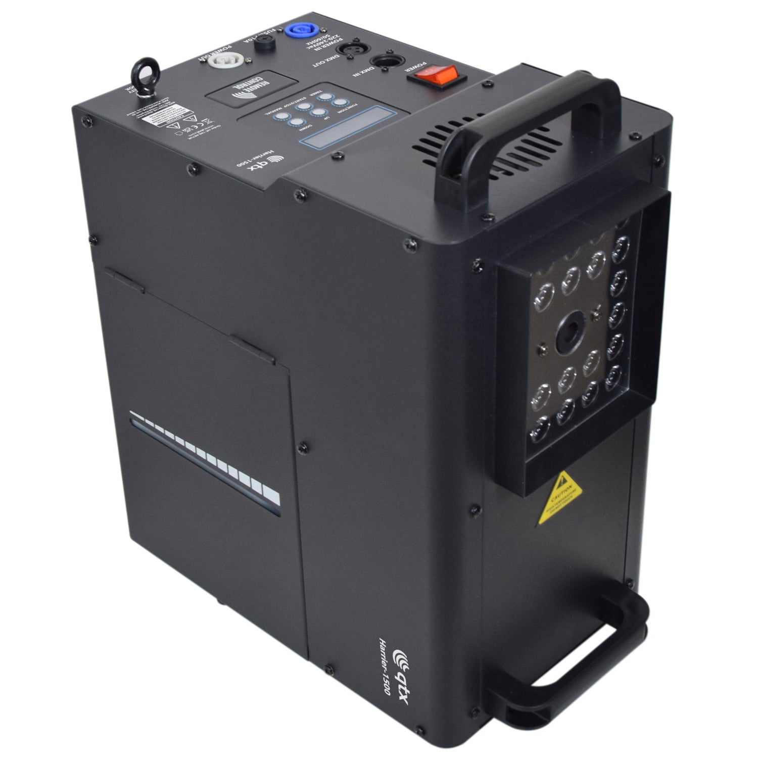 QTX Harrier-1500 1500W Vertical/Horizontal LED Fog Jet Machine BSTOCK
