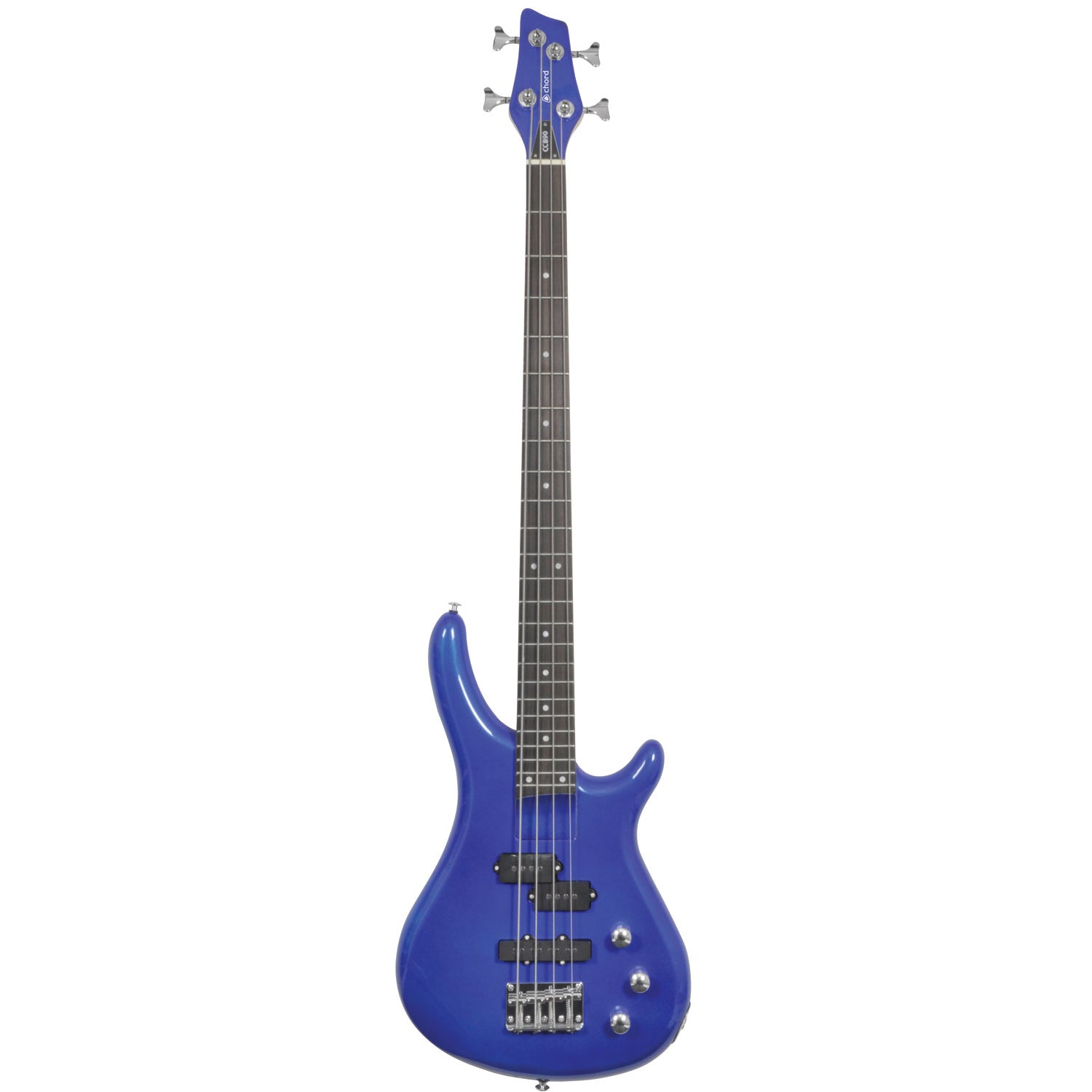 Chord CCB90 Metallic Blue Electric Bass Guitar