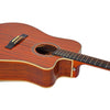 Chord S6 - DZB Sundown Electro - Acoustic Western Guitar - Dark Zebrano