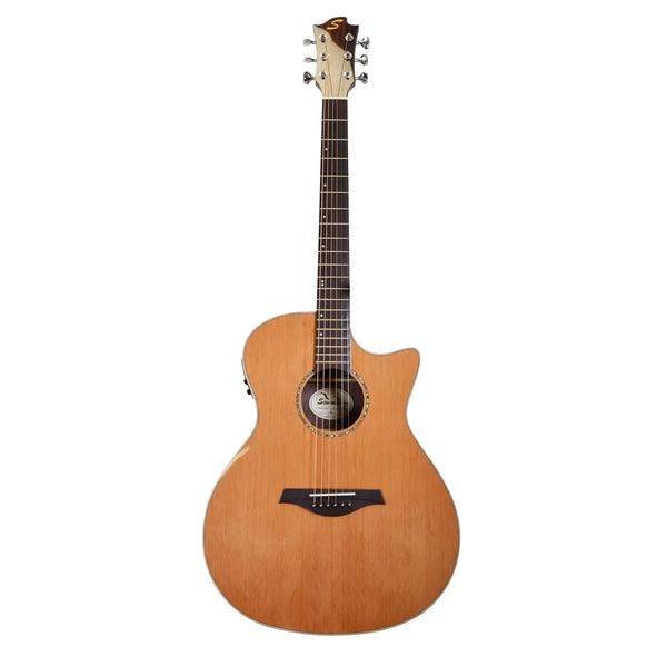 Sevinia GA41C Solid Cedar Top with Rosewood Back & Sides Acoustic Guitar