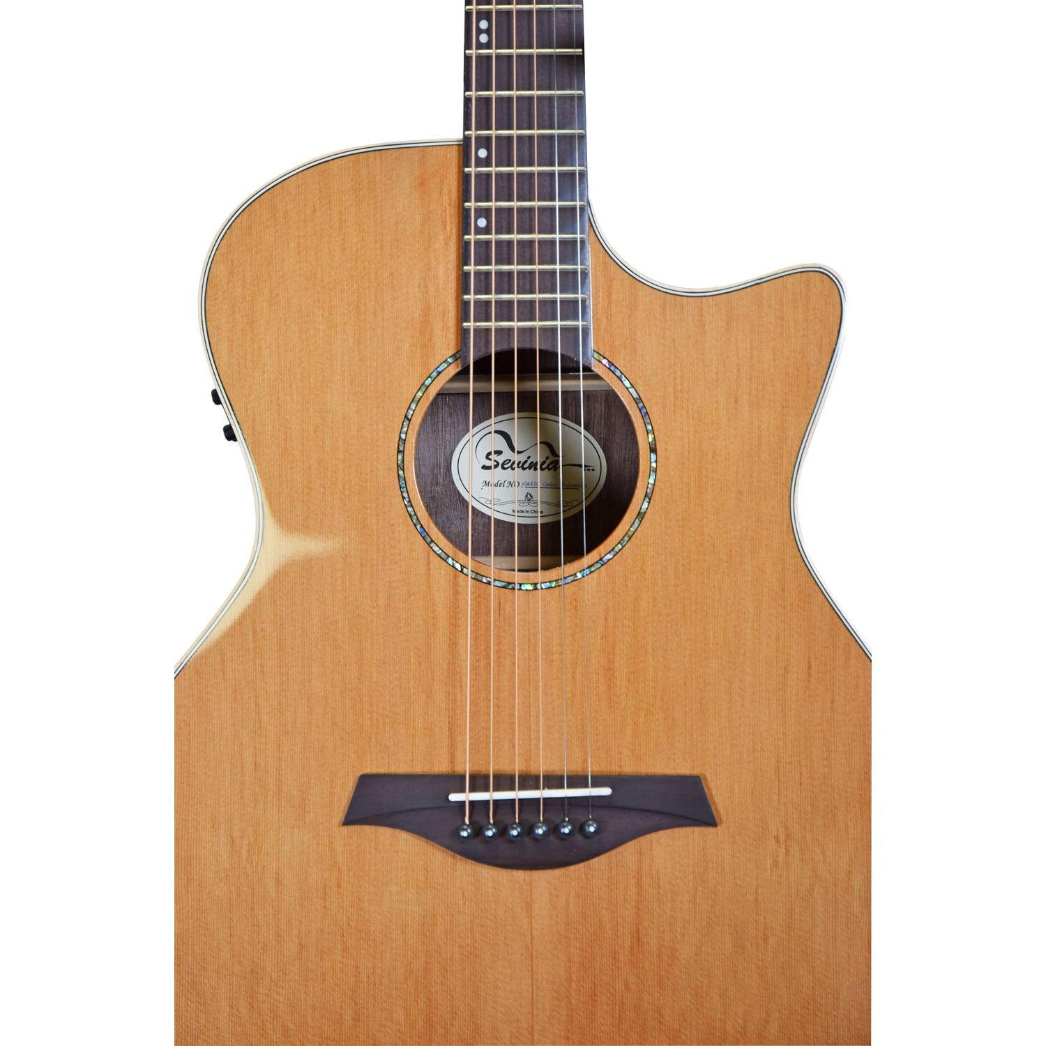 Sevinia GA41C Solid Cedar Top with Rosewood Back & Sides Acoustic Guitar