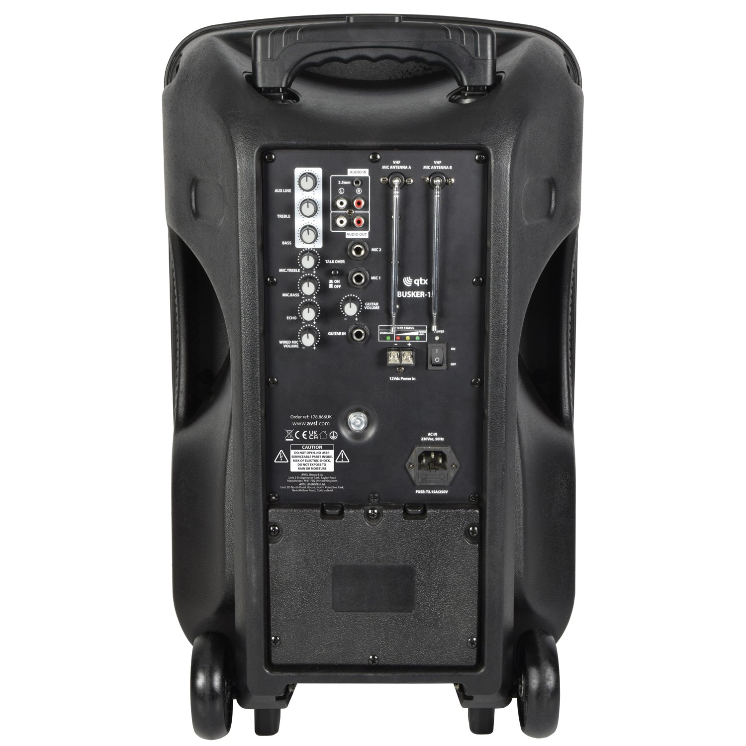 QTX Busker 12 Portable PA System