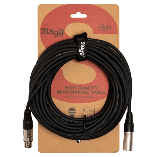 Stagg SMC15 15m Microphone XLR Cable Black