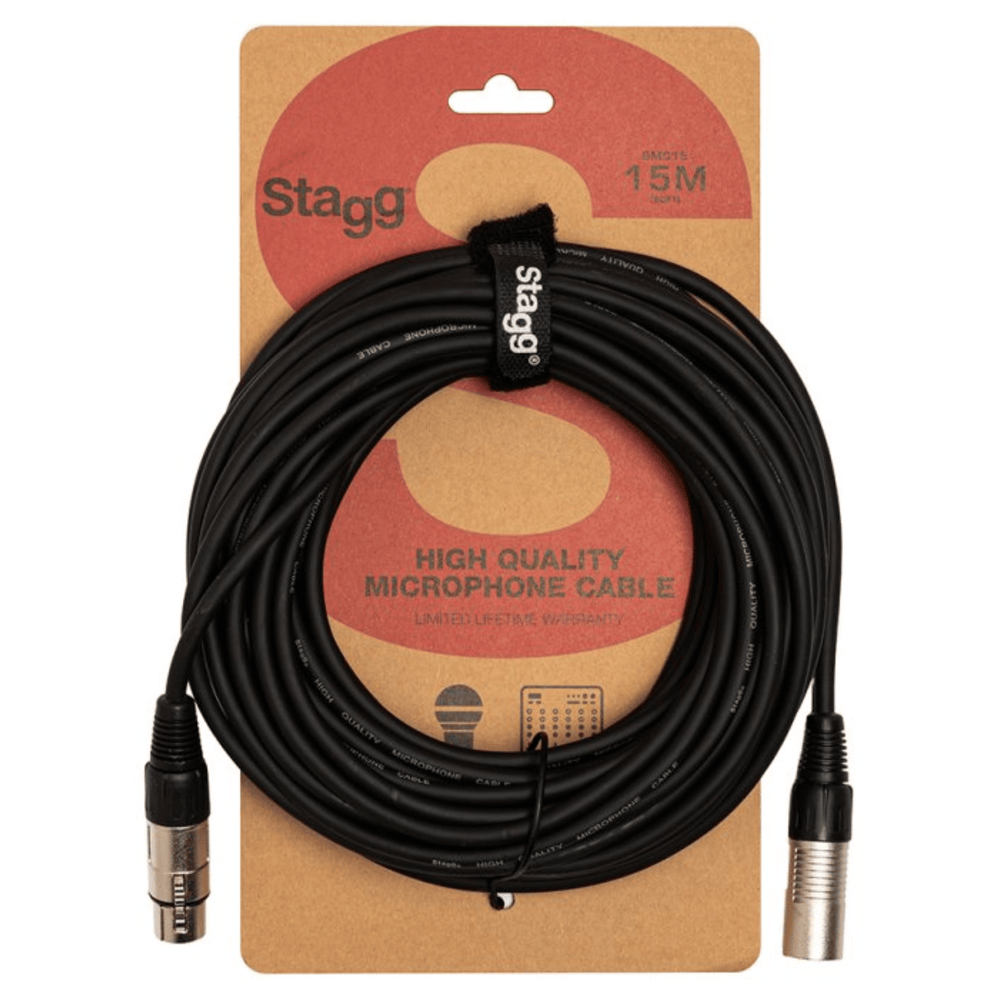Stagg SMC15 15m Microphone XLR Cable Black