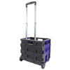 Duratool Light Duty Plastic Folding Crate Trolley, 20kg