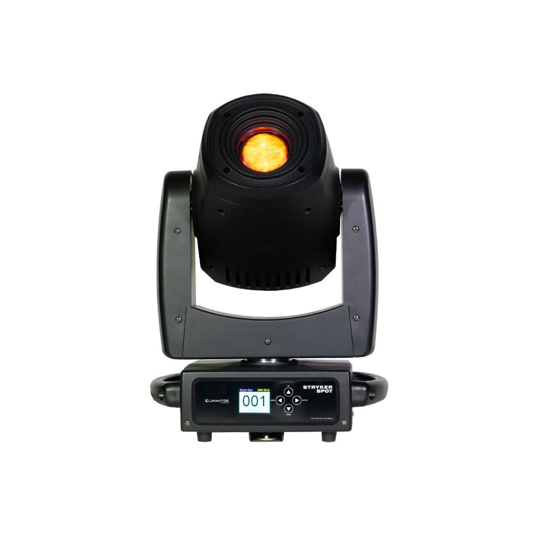 2 x Eliminator Stryker Spot 150w Moving Head with DMX Cable