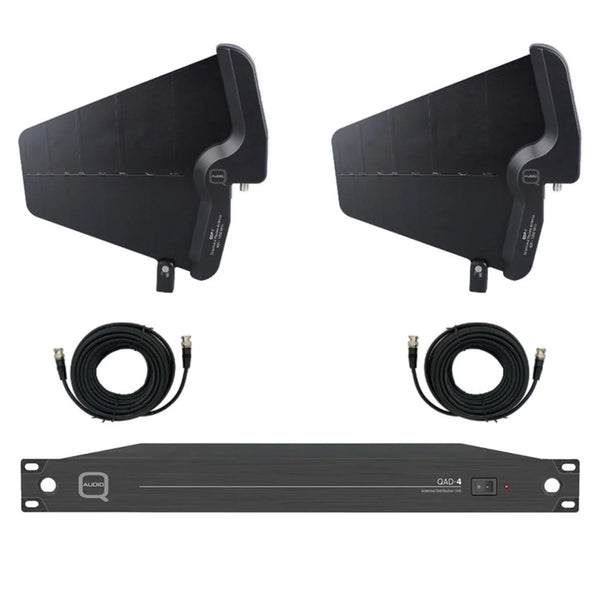 Q - Audio QWM - DIST - PAD - 10M Active Paddle Antennas with ADU and 10M Cables