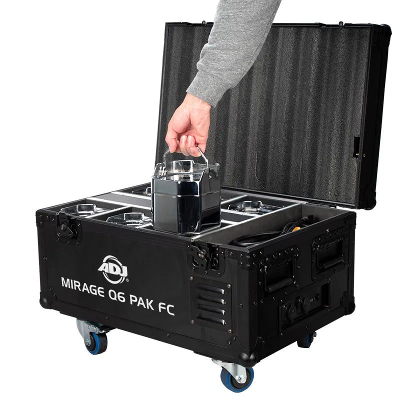 ADJ Mirage Q6 Uplighting Pack with Flight Case
