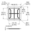 Penn Elcom D053510CMZ Rubber Cable Feedthrough Dish
