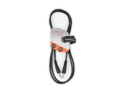 Stagecore 1.5m 3.5mm to 3.5mm Mini Jack Cable - Professional Audio Signal Cable with Hook & Loop Tie