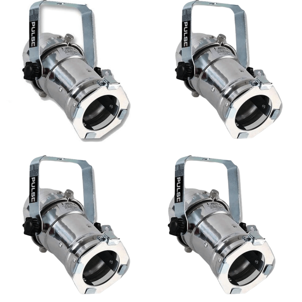 4 x Pulse Par 16 Chrome Birdie Par Can