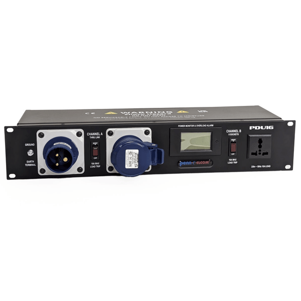 Penn Elcom 32A Rack Mount PDU With 8 x Universal Sockets PDU16-UN32