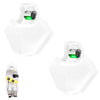 2 x Equinox Helix Evo XP White 150w Barrel Effect Light with DMX Cable
