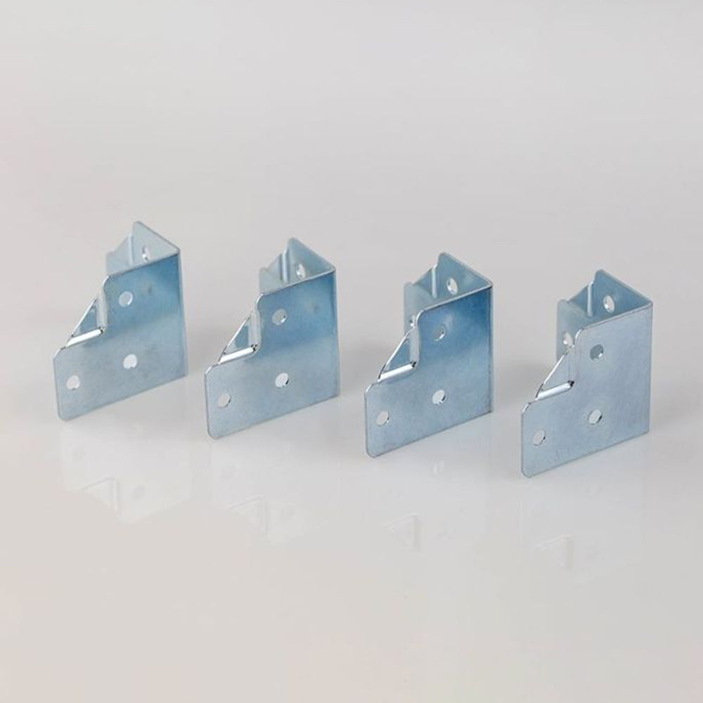4 x Penn Elcom B1123 6 Hole Brace with Offset 51.5mm x 47mm
