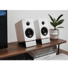 Compact Edifier M60 desktop speaker system with angled stands