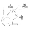4 X Penn Elcom C1340Z Large Ball Corner with 2.5mm Radius