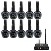Q - Audio Silent Disco Bundle with 1 x Transmitter and 10 x Headphones