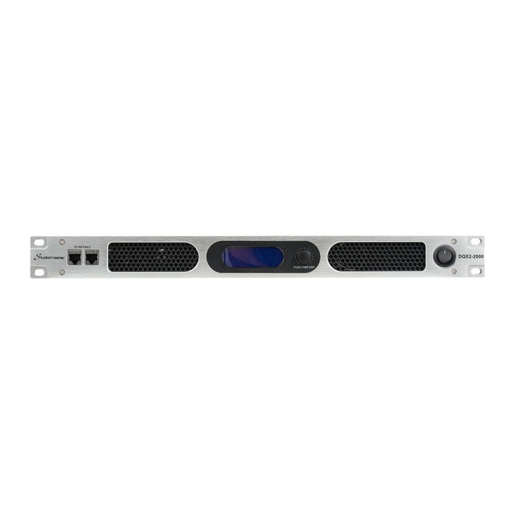 Studiomaster DQX2 2000 2 x 1700W 1U Power Amplifier with DSP