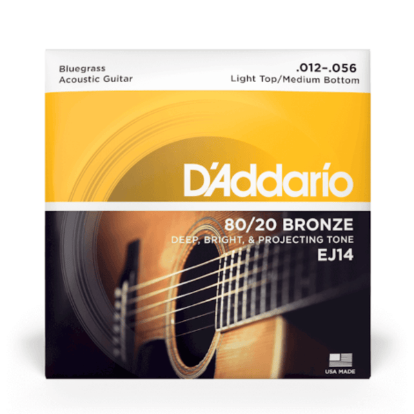 D'Addario EJ14 80/20 Bronze Bluegrass 12-56 Acoustic Guitar Strings
