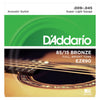 D'Addario EZ890 85/15 Bronze Acoustic Guitar Strings, Super Light, 09-45