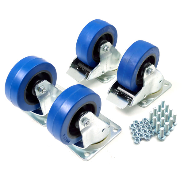 Penn Elecom W900-PACK 100mm Heavy Duty Swivel Automatic Castor Kit with Fixings