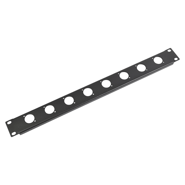 Stagecore 19" 1U 8 Hole Punched Connector Patch Panel for D Series Connectors
