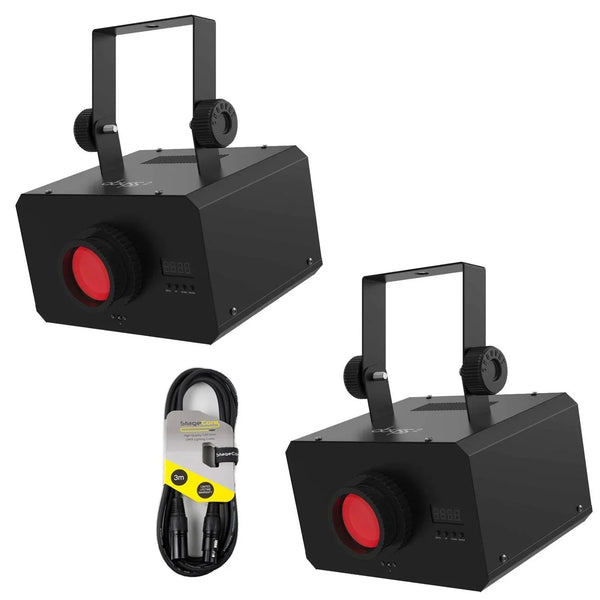 2 x Chauvet DJ Abyss 2 LED Effect Light with DMX Cable