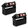 2 x Chauvet DJ EZBeam Q3 ILS Battery Powered Uplighter Effect Light