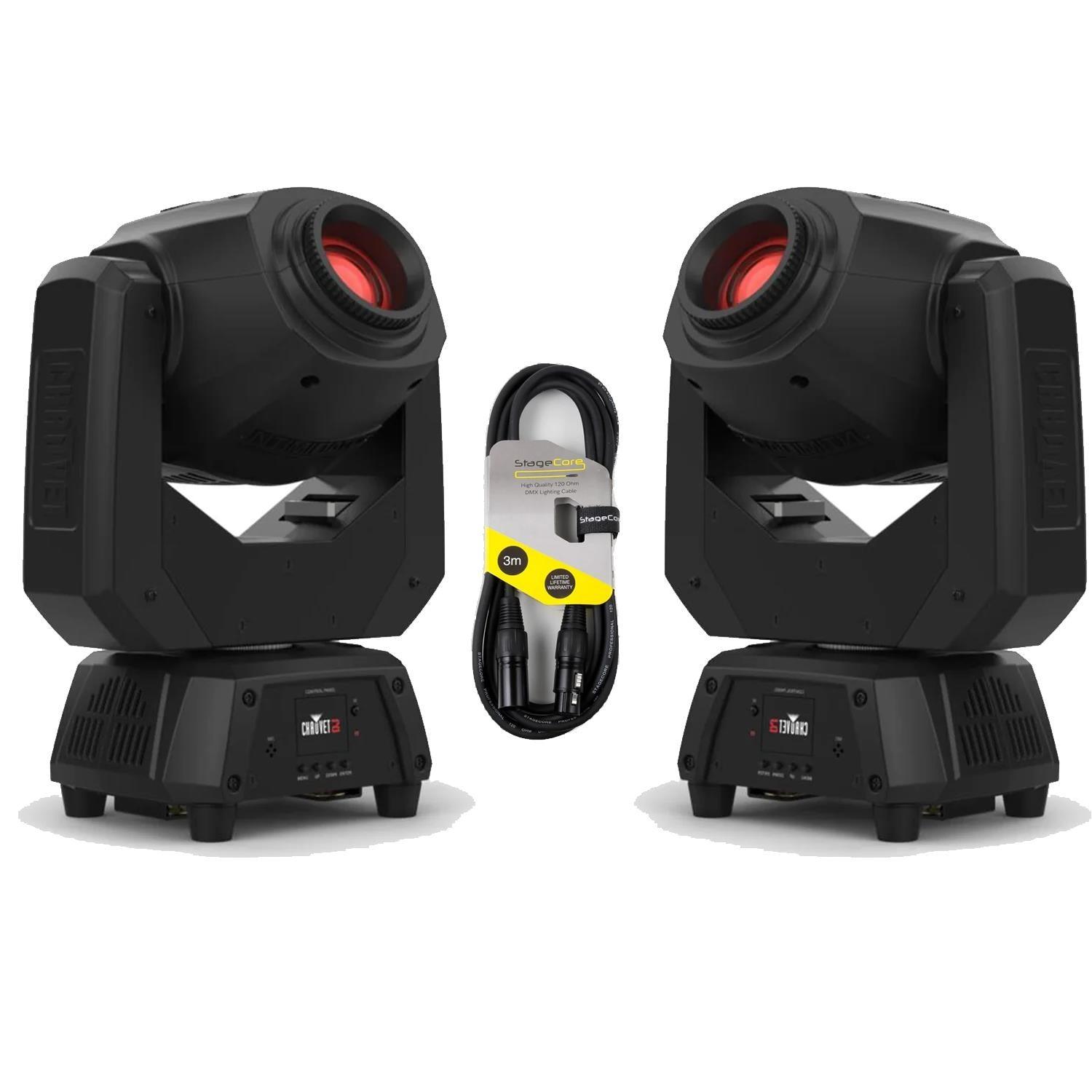 2 x Chauvet DJ Intimidator Spot 60 ILS Moving Head - DY Pro Audio